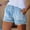 Light Blue4, variant on CaiJunJia Jean Shorts for Women Summer High Waisted Stretchy Shorts Casual Knee Length Cutoff Loose Fit Long Denim Shorts