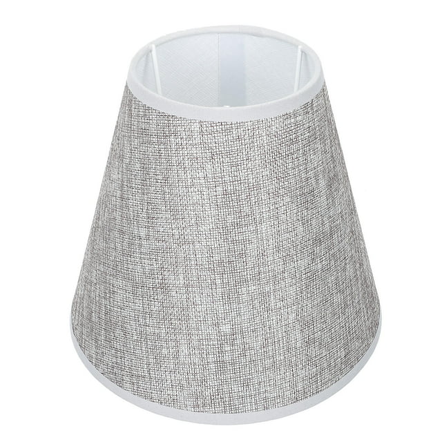 HEALEEP Grey Iron and Cloth Small Lamp Shade for Home Decor Easy Installation Suitable for Living .5 Inch