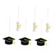 thumbnail image 1 of 6 adornos colgantes para sombrero de graduación, decoraciones de graduación, adornos decorativos para colgar. Negro, 1 of 8