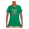 thumbnail image 2 of Wild Bobby, Mamacita Needs a Margarita Mother's Day Womens Graphic Tee, Kelly, X-Large, 2 of 6