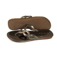 thumbnail image 2 of StarBay Women's Metallic Double Helix Strap Flat Thong Sandal Flip-flops, 2 of 3