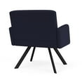 thumbnail image 3 of Willow Lounge Lobby Reception Waiting Bariatric Chair / Black Steel / Navy Blue, 3 of 5