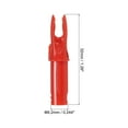 thumbnail image 2 of Uxcell Archery Arrow Nocks 0.244" 50 Pack Insert Arrow Nock for Shooting Red, 2 of 5