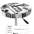 thumbnail image 4 of Balery Vintage Cactus Pickup Fundas de asiento para taburete de bar redondo de tela de terciopelo ajustables que protegen de arañazos y manchas para sillas de 14 a 17 pulgadas.-14 inch, 4 of 7