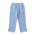 thumbnail image 2 of ATOGUTA Girl Summer Pants Lightweight Running Pants with Pockets Kids Youth Outdoor Gym Workout Track Trousers Size 3T-14, Blue, 2 of 7