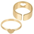 thumbnail image 1 of 2pcs Fashionable Rings Decorative Couple Rings Romantic Finger Rings Gifts, 1 of 9