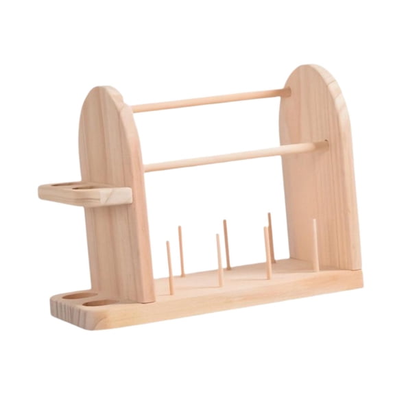 HILABEE Portable Thread Holder Wool Storage Stand with Side Organiser Yarn Dispenser Yarn Spindle Feeder for Gift Home Use Crocheting