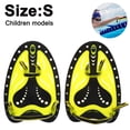 thumbnail image 1 of Swimming Training Hand Fins-Yellow Children S Sizecourtyard garden, 1 of 5