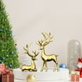 thumbnail image 2 of Christmas Reindeer Figurines Decorations, Ongmies Black & Gold Decorative Deer Statues, Multiple Color Options for Holiday Home Décor., Christmas Decorations Outdoor, 2 of 6