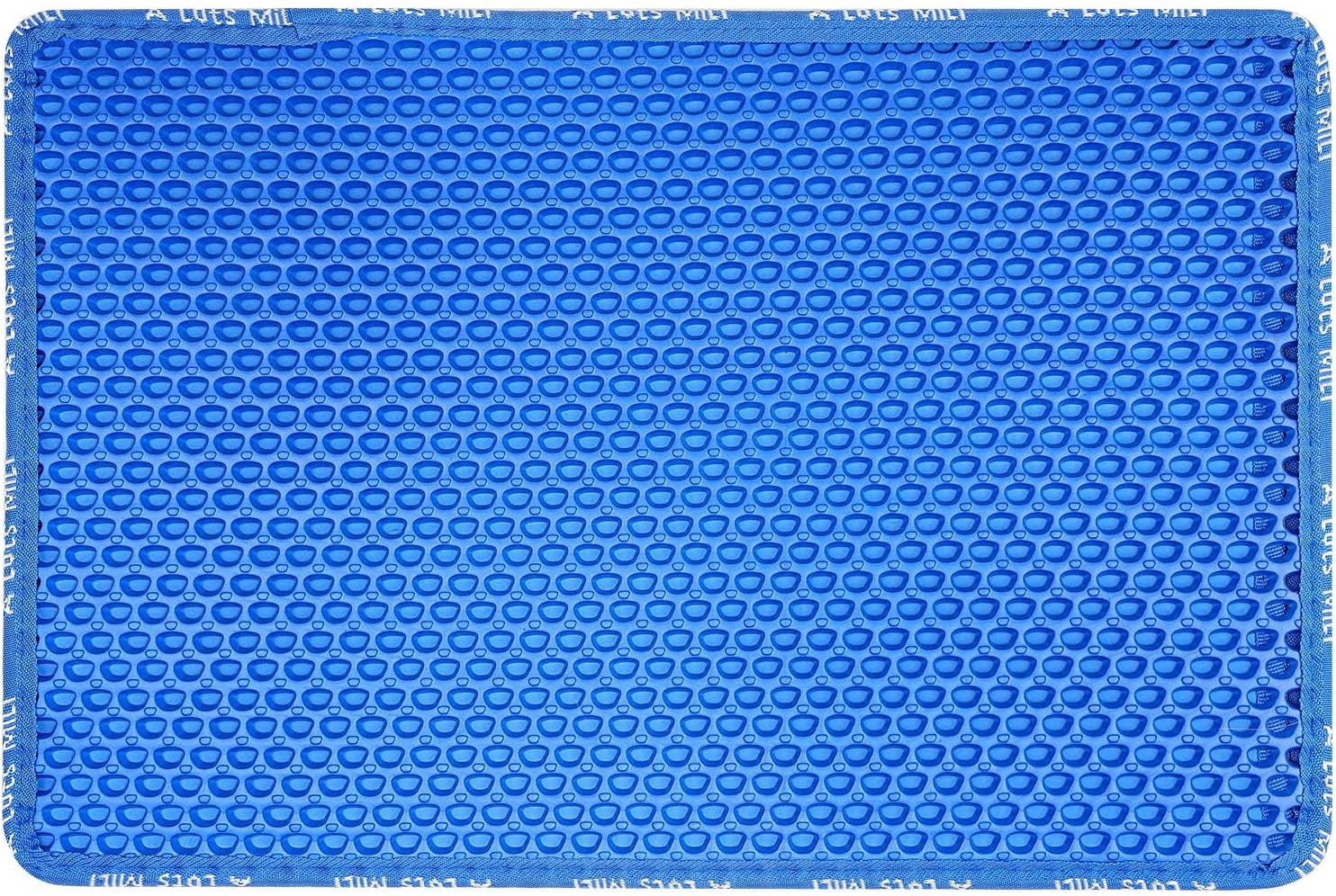 Double Layer Cat Litter Mat, Honeycomb Design, Urine Waterproof, Easy Clean