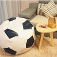 thumbnail image 2 of 2xFunda de Bolsa de Frijol de Lino Sofá Funda Para Guardar Juguetes Bolsa Almacenamiento Fútbol Sunnimix funda de frijoles de lino, 2 of 8