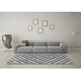 thumbnail image 3 of Ahgly Company Indoor Rectangle Checkered Gray Modern Area Rugs, 2' x 5', 3 of 4