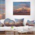 thumbnail image 3 of Designart Argentina Mountains with Clouds - African Landscape Printed Throw Pillow - 16x16, 3 of 4