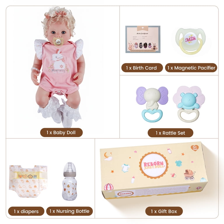 RSG 17" Lifelike Reborn Baby Doll, Full Body Cloth photo 5