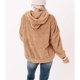 thumbnail image 4 of Sudadera de felpa para mujer, capucha con cordón, ajuste holgado, sudadera con capucha para mujer con bolsillo frontal para el trabajo, deportes diarios, 4 of 6