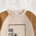thumbnail image 5 of TOWED22 Toddler Baby Boy Clothes Fall Winter Outfits Long Sleeve Sweatshirt Casual Pants Set Size:6-12 M,Color:Brown, 5 of 7