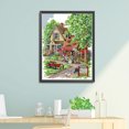 thumbnail image 4 of Hilo de bordar Eco-algodón parcial 14CT Impreso Village Cross Stitch Artwork, 4 of 9