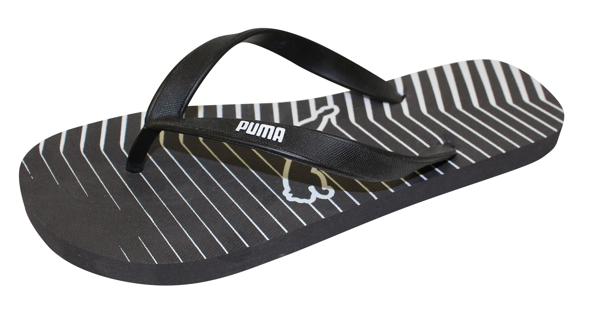 puma mens white flip flops