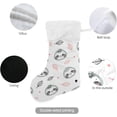 thumbnail image 3 of Coolnut Christmas Stockings 1PCS,Little Baby Sloth Face Big Xmas Stockings Gift Decorations and Party Supplies,Used for Fireplace Decoration Socks Christmas Tree Decoration, 3 of 7