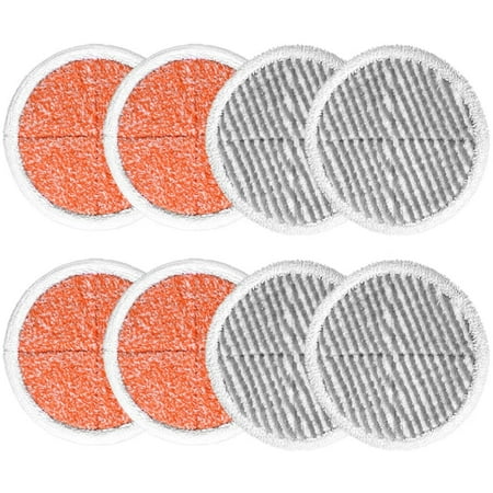 8 Pack Spin Mop Pads Replacement for Bissell Spinwave 2124, 2039, 2037 Series Powered Hard Floor Mop