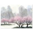 thumbnail image 2 of Flowering Trees at Spring - Landscape Art Print Canvas, 2 of 3