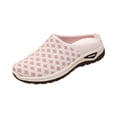 thumbnail image 2 of EKVAHL Women's Orthopedic Walking Mules, Grid Knit Mesh Backless Slip On Clogs, Cushioned Insole Wide Width Lightweight Daily Casual Beach Walking Sneakers White, 2 of 4
