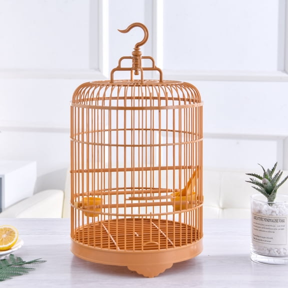 CNV Xilexiong 25cm Plastic Bird Cage, Traditional Design for Lovebirds, Parakeets & Finches, Easy to Clean & Maintain