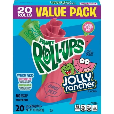 - Betty Crocker Fruit Roll-Ups, Jolly Rancher Flavors, 20 Count