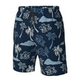 thumbnail image 5 of Kdxio Hawaii Palms Pattern Mens Casual Shorts - Drawstring Summer Beach Sports Shorts for Men, 5 of 9