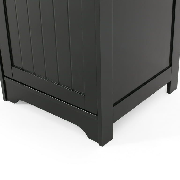 Free Shipping on Modern Freestanding Bathroom Storage Cabinet with Wheel  Pull-out Cabinet in Black & Gold｜Homary