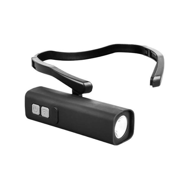 Rechargeable LED Headlamp Motion Sensor Ear Mounted Headlamp with Wave Sensing,120g Ultra-Lightweight Waterproof Outdoor Flashlight for Running, Hiking & Work Adjustable Fit
