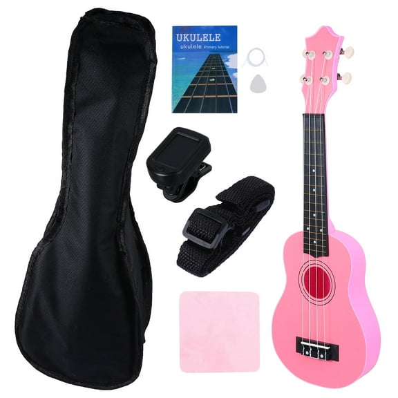 PBPBOX 1 Set Hawaiian Ukulele Pink Synthetic Material for Beginners Music Performance