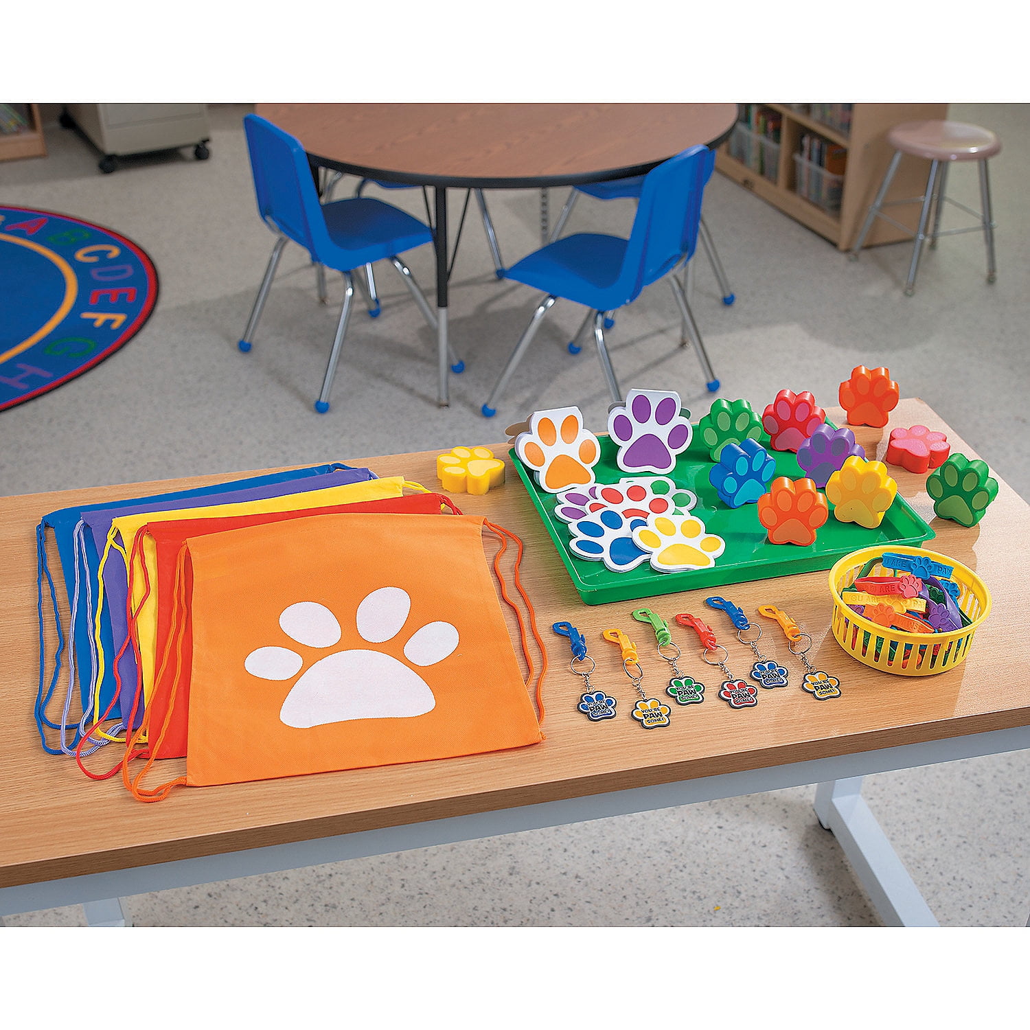 Fun Express Paw Print Stress Toys Bulk 48 Pc