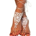 thumbnail image 1 of Barefoot Sandals Handmade Decorative Foot Jewelry Foot Chain for Women, 1 of 5