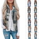 thumbnail image 4 of Sleeveless Fleece Fluffy Vest Printed Lightweight Ethnic Warm Tie Dye Sleeveless Fleece Vest For Winter For Female ANGGREK Ropa, 4 of 6