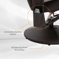 thumbnail image 6 of HOMCOM Massage Recliner Chair with Brown PU Leather and 10-Point Vibration, 6 of 9