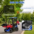 thumbnail image 6 of iYofe 12V Kids Ride on Excavator Digger Toy Cars, JCB Battery Powered Electric Tractor with Remote Control, Ride on Construction Truck w/ Shovel, Loader and Digger for 3-5 Boys Girls, Red, 6 of 8