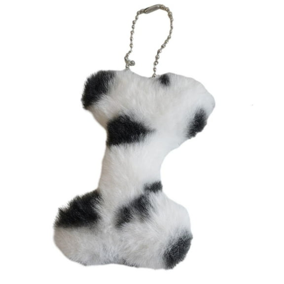 SDFGTstore Dog Bone Keyring Pendant Cute Dalmatians Bone Keychain Car Keys Hanging Ornament