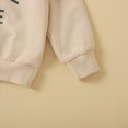 thumbnail image 6 of TOWED22 Toddler Boys Soft Clothes 2 Piece Set Long Sleeve Printed Crewneck Tee Elastic Waist Sweatpants Fall Winter Outfits(Beige,12-18 M), 6 of 9