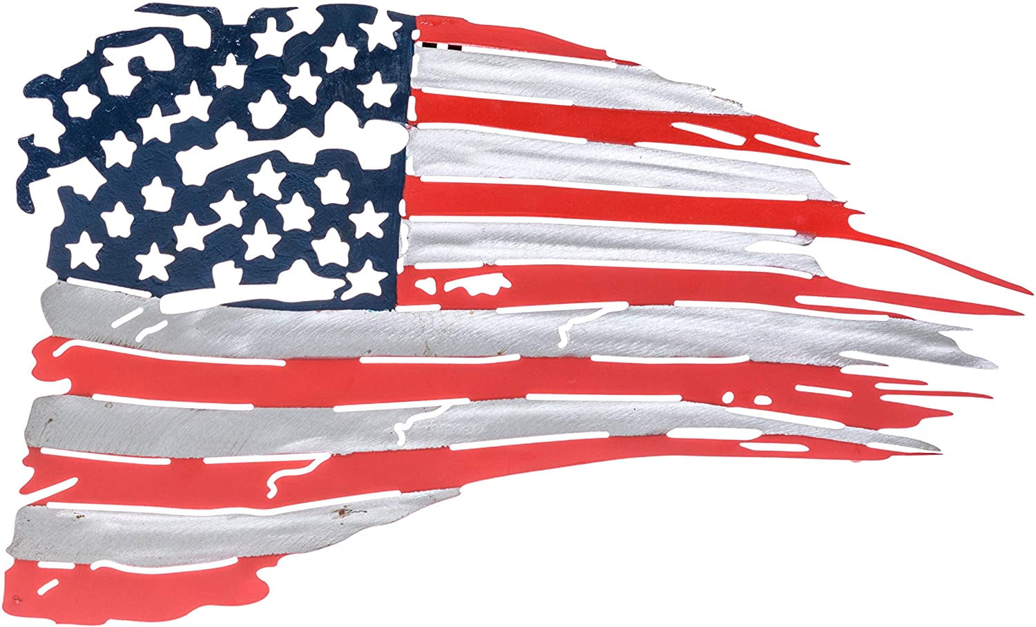 Metal Wall Art Patriotic USA American Flag