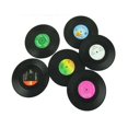 thumbnail image 4 of 6 Pcs Black CD Record Coasters, 4 of 4