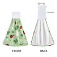 thumbnail image 3 of Haosy 2 Pack Kitchen Wash Cloths with Hanging Loops Absorbent Absorbent Quick Drying Hand Towels, Ladybird Clover Leaf Flower, 3 of 7