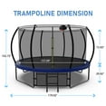 thumbnail image 4 of Aukfa Trampoline with Basketball Hoop, Blue, 168.11" x 168.11" x 107.87", 4 of 8