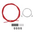 thumbnail image 1 of Kit de funda para cable de cambio de bicicleta MEROCA, funda para cable de freno de bicicleta, tubo rojo, 1 of 14