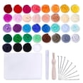 thumbnail image 4 of Moyic Kit de artesanía de lana de 36 colores, tela de fieltro de aguja, materiales artesanales giratorios hechos a mano, herramientas para Artesanía, 4 of 6