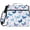 Cute Butterflies and Hearts Pattern, variant on Zipper Binder with Shoulder Strap 2 inch 3 Ring Waterproof File Folder Organizer Bag 500 Sheet Watercolor Blue Space Pattern