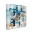 thumbnail image 3 of Stupell Industries Dynamic Blocked Blue Square Brushstrokes Modern Design Painting Gallery Wrapped Canvas Print Wall Art, Design by Stella Chang, 3 of 7