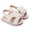 White, variant on adviicd Soft Sole Baby Shoes Toddler Sandals Girl Baby Shoes Comfortable Soft Bottom Baby Toddler Shoes Children Shoes Oversized Flower Socks Shoes Khaki 6