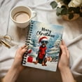 thumbnail image 3 of Merry Christmas Doberman Pinscher Enjoys Woofmas Winter Xmas Holiday Spiral Bound Journal Doberman Dog Lover Gifts 5x7in Spiral Notebook - 02022, 3 of 5