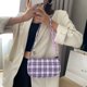 thumbnail image 2 of Vintage Plaid Mujeres Tote Chain Bolsos PU Underarm Shoulder Bags (Púrpura) Likrtyny multifunción de oficina, 2 of 9